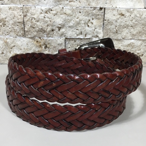 The Limited Belt S M Leather Braided Brown - Picture 5 of 7